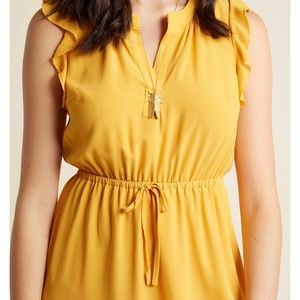 Sleeveless Chiffon Ruffle Dress